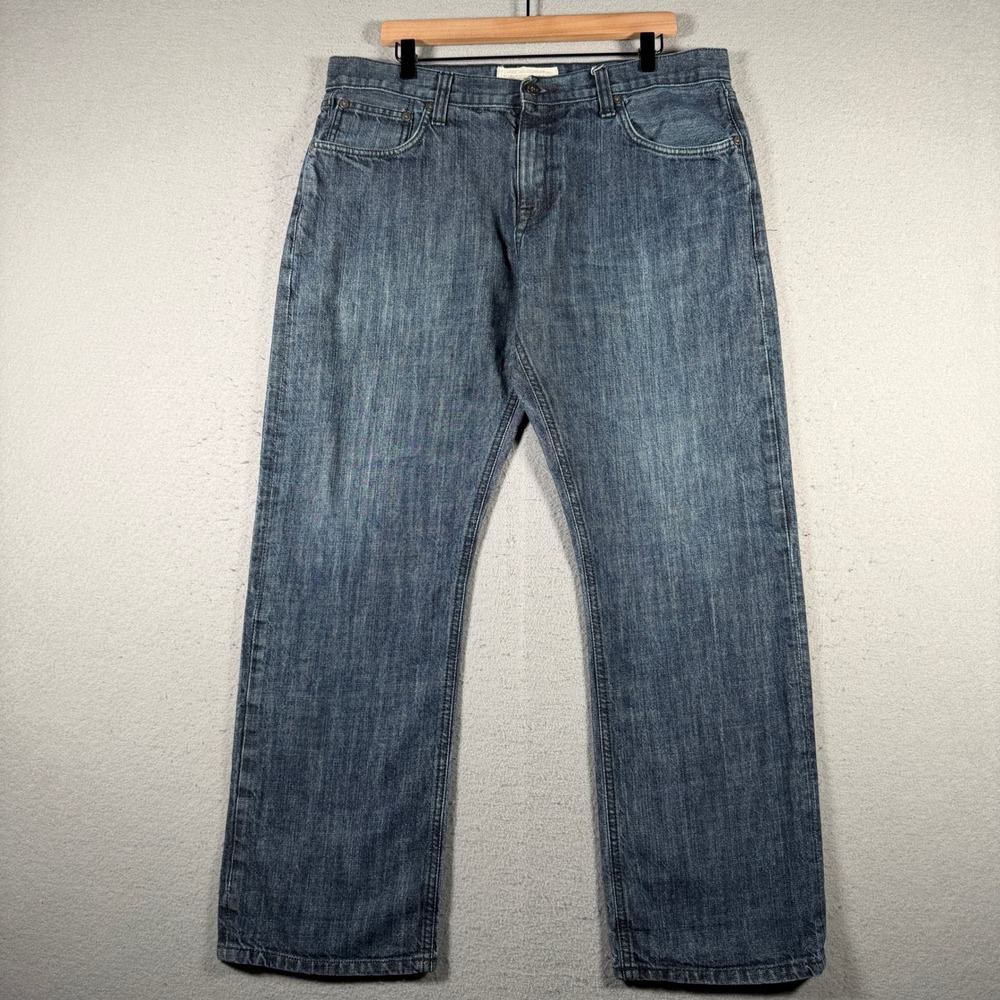 Ecko Unltd‎ Mens Straight Fit Blue Denim Jeans 38x32 Medium Wash Streetwear